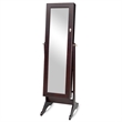 CRO Decor Kent Free Standing 14.6'' Wide Jewelry Armoire with Mirror-Brown