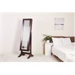 CRO Decor Kent Free Standing 14.6'' Wide Jewelry Armoire with Mirror-Brown