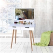 CRO Decor Maximilien Solid Wood 32'' Wide Vanity Table with Mirror-White