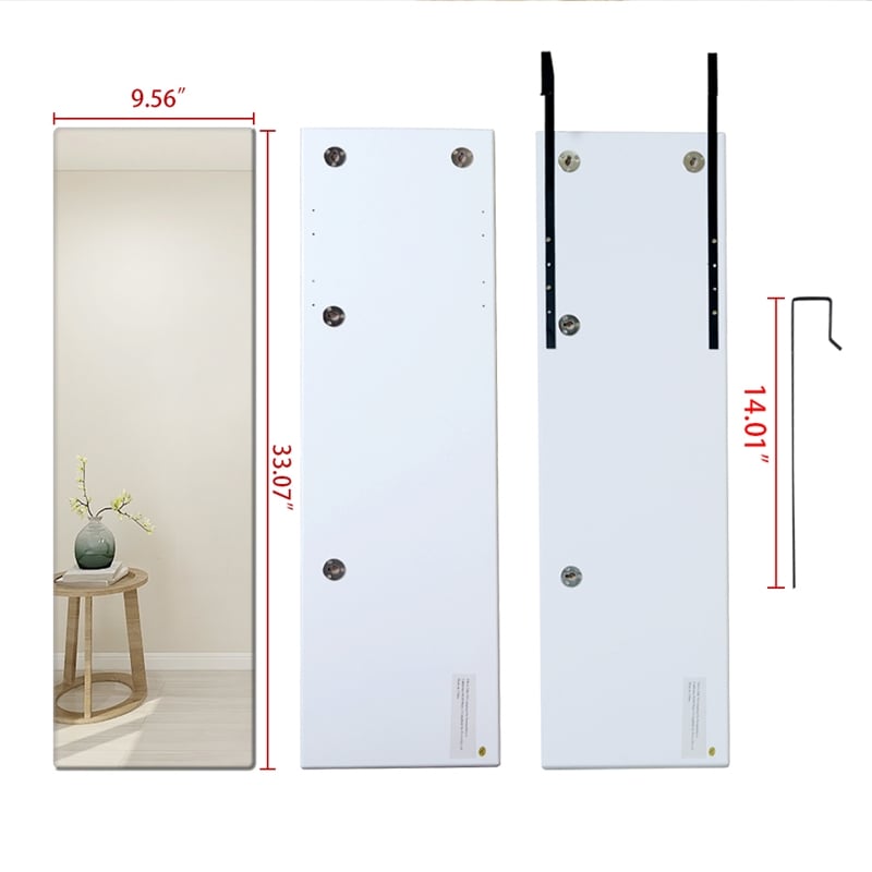CRO Decor Aayansh Assembly Frameless Accent Mirror Wall-mounted