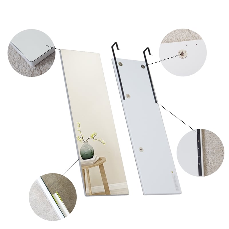 CRO Decor Aayansh Assembly Frameless Accent Mirror Wall-mounted