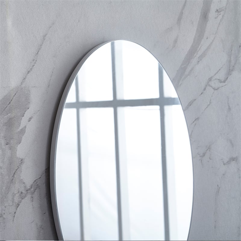 CRO Decor Abrihet Frameless Accent Mirror Wall Mounted Mirror