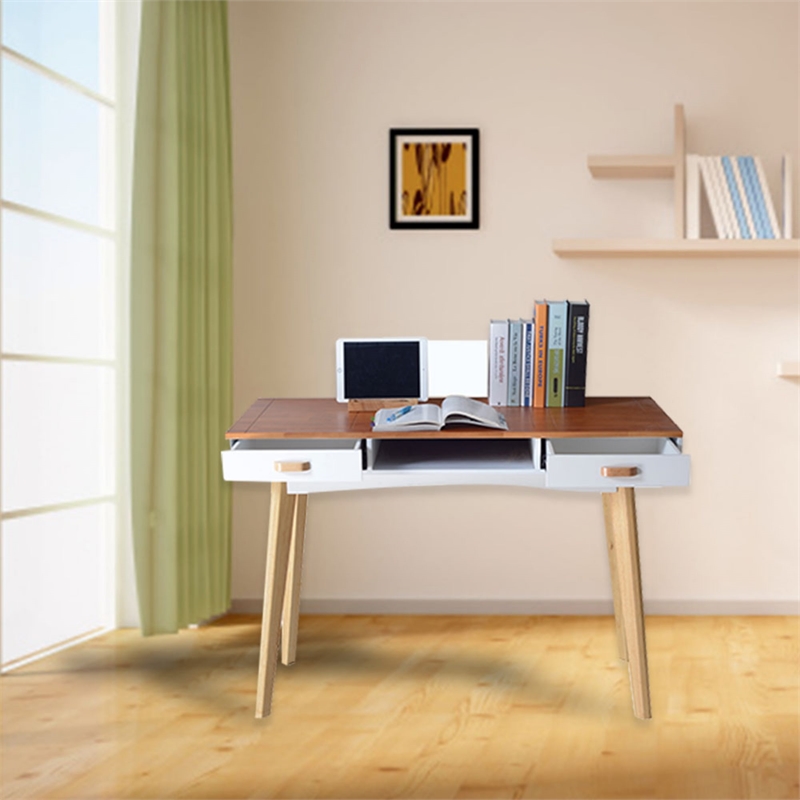 CRO Decor Home Desk Wood in Brown
