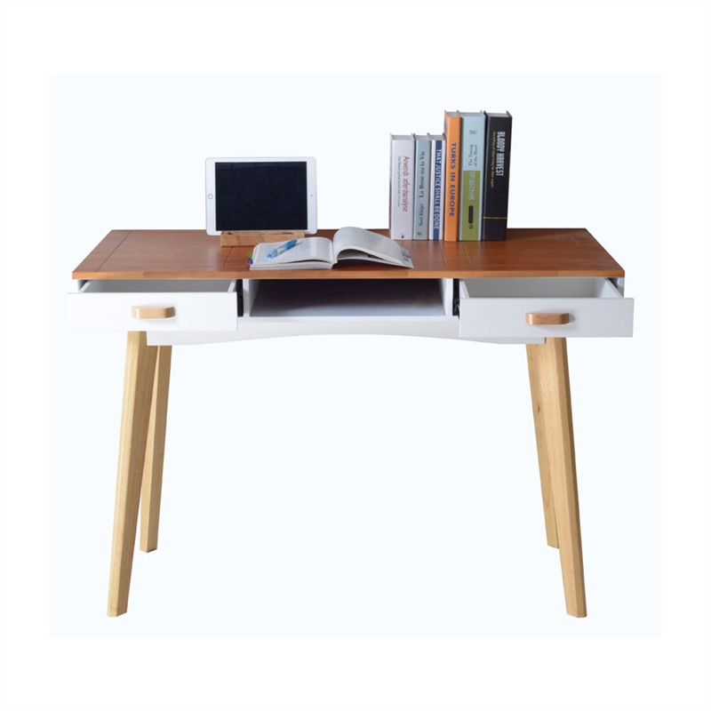 CRO Decor Home Desk Wood in Brown