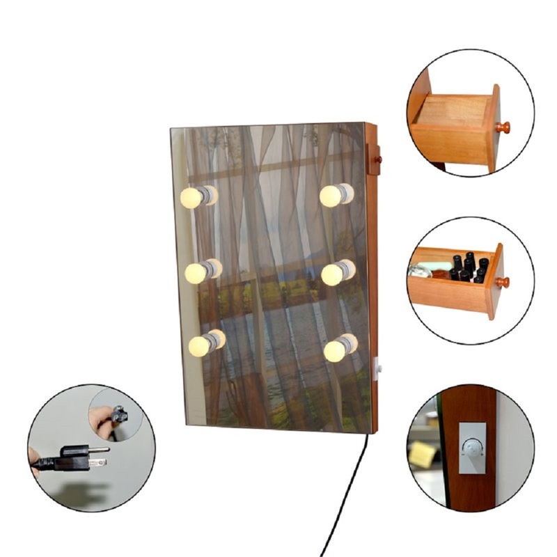 CRO Decor Wall Mounted Mirror With Light