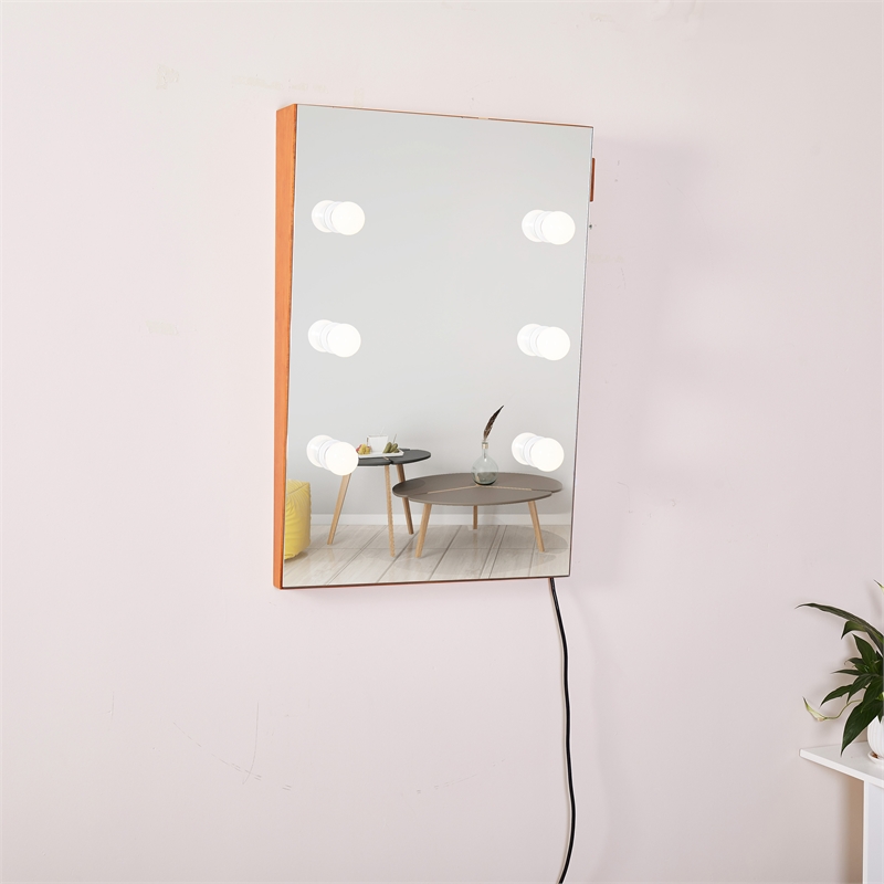 CRO Decor Wall Mounted Mirror With Light