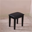 CRO Decor 18'' Tall Vanity Stool-Black