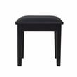 CRO Decor 18'' Tall Vanity Stool-Black