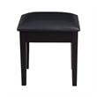 CRO Decor 18'' Tall Vanity Stool-Black