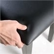 CRO Decor 18'' Tall Vanity Stool-Black
