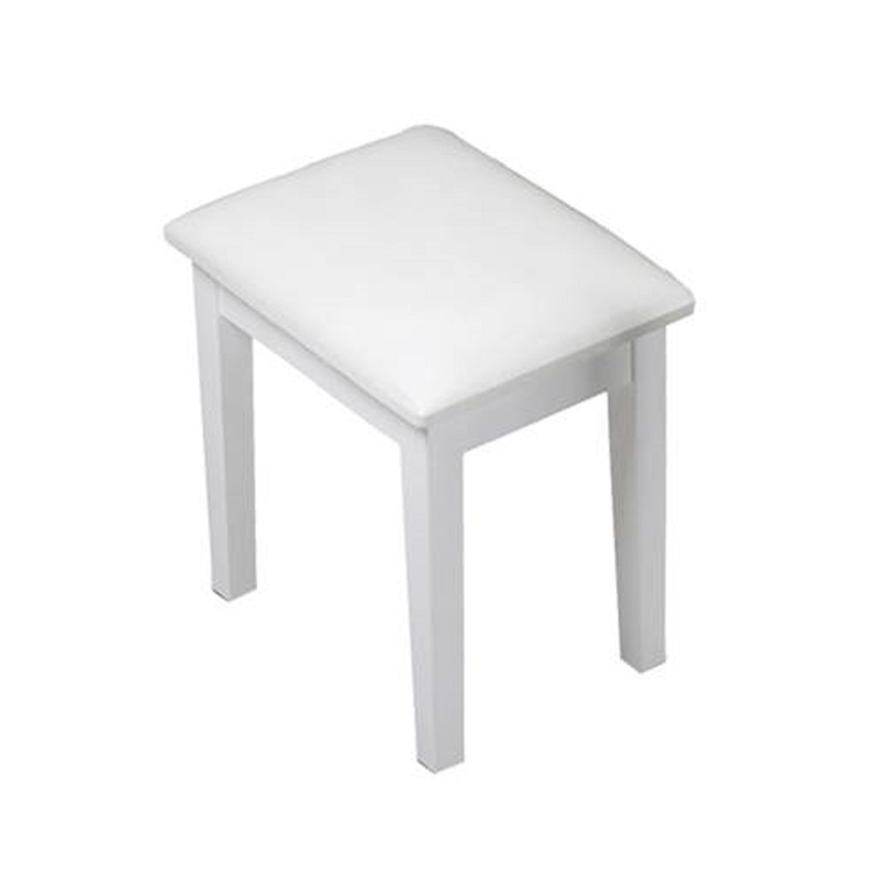 CRO Decor White Wood Upholstered 18