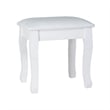 CRO Decor 18'' Tall Vanity Stool-White