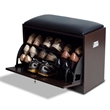 CRO Decor 9 Pair Shoe Storage Cabinet-Brown