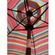 CRO Decor Outdoor Patio 8.6-Feet Market Table Umbrella (Red Stripes)