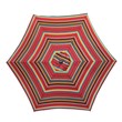 CRO Decor Outdoor Patio 8.6-Feet Market Table Umbrella (Red Stripes)