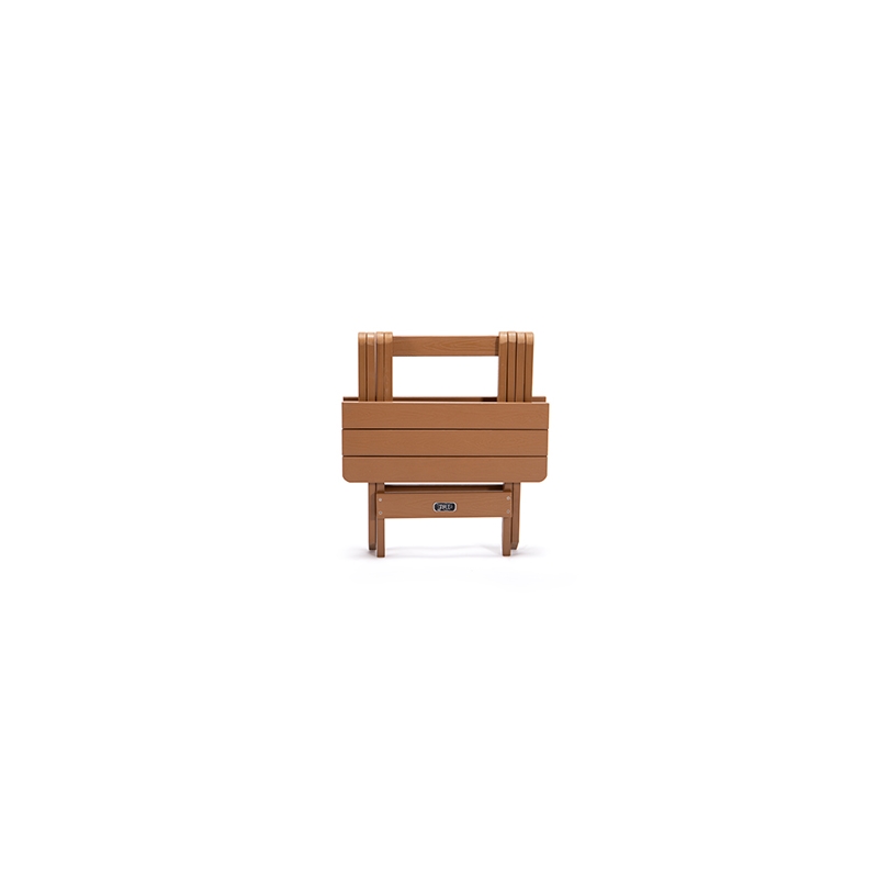 CRO Decor Adirondack Portable Folding Side Table Square Plastic Wood Table