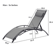 CRO Decor 2PCS Set Chaise Lounges Outdoor Chair Recliner Chair Sunbathing (Gray)