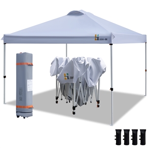 cro decor 10' pop up canopy portable folding instant canopy tent with roller bag