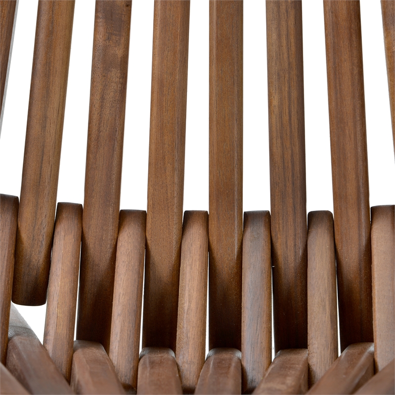 CRO Decor Folding Garden Chairs Acacia Wood Lounge Chair Yard Balcony Furniture