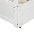 CRO Decor Extending Daybed with Trundle Wooden Daybed with Trundle (White)