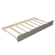 CRO Decor Extending Daybed with Trundle Wooden Daybed with Trundle (Gray)
