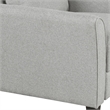 CRO Decor Living Room Furniture Fabric Armrest Single Sofa (Light Gray)