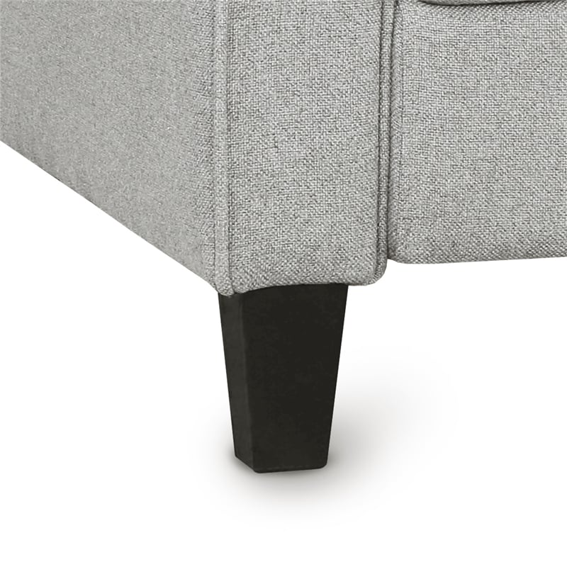 CRO Decor Living Room Furniture Fabric Armrest Single Sofa (Light Gray)