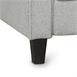 CRO Decor Living Room Furniture Fabric Armrest Single Sofa (Light Gray)