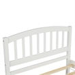 CRO Decor Twin size Platform Bed Wood Bed Frame with Trundle (White)