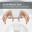 CRO Decor  One Piece Extended Dual Flush Freestanding Toilet White