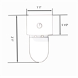 CRO Decor  One-Piece Dual Flush Free-Standing Toilet White