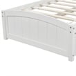 CRO Decor Wood Twin Size Platform Bed with Two Drawers (White)