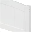 CRO Decor Wood Twin Size Platform Bed with Two Drawers (White)