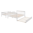 CRO Decor Stairway Twin-Over-Full Bunk Bed with Twin Trundle Storage (White)