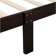 CRO Decor Wood Platform Bed Twin Bed Frame Sleigh Bed with Headboard Footboard