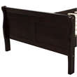 CRO Decor Wood Platform Bed Twin Bed Frame Sleigh Bed with Headboard Footboard