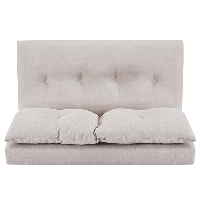 CRO Decor Adjustable Fabric Folding Chaise Lounge Sofa Floor Couch and Sofa