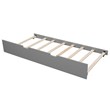 CRO Decor Full size Daybed with Twin size Trundle Wood Slat Support (Gray)