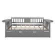 CRO Decor Full size Daybed with Twin size Trundle Wood Slat Support (Gray)