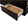 CRO Decor Twin Bunk Bed with Ladder Twin Trundle Bed with 3 Drawers (Espresso)