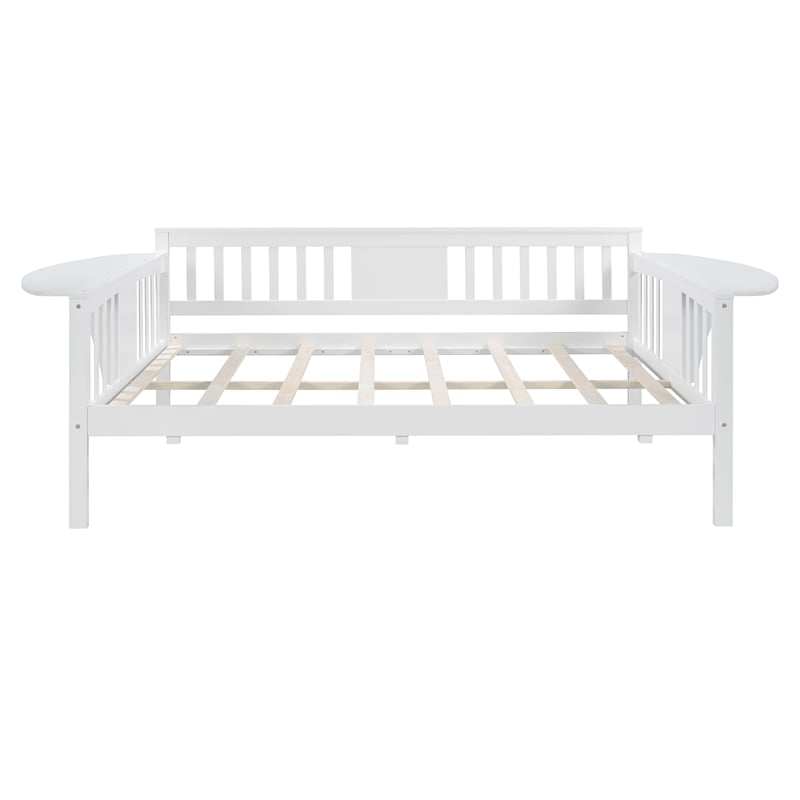 CRO Decor Full size Daybed Wood Slat Support (White)