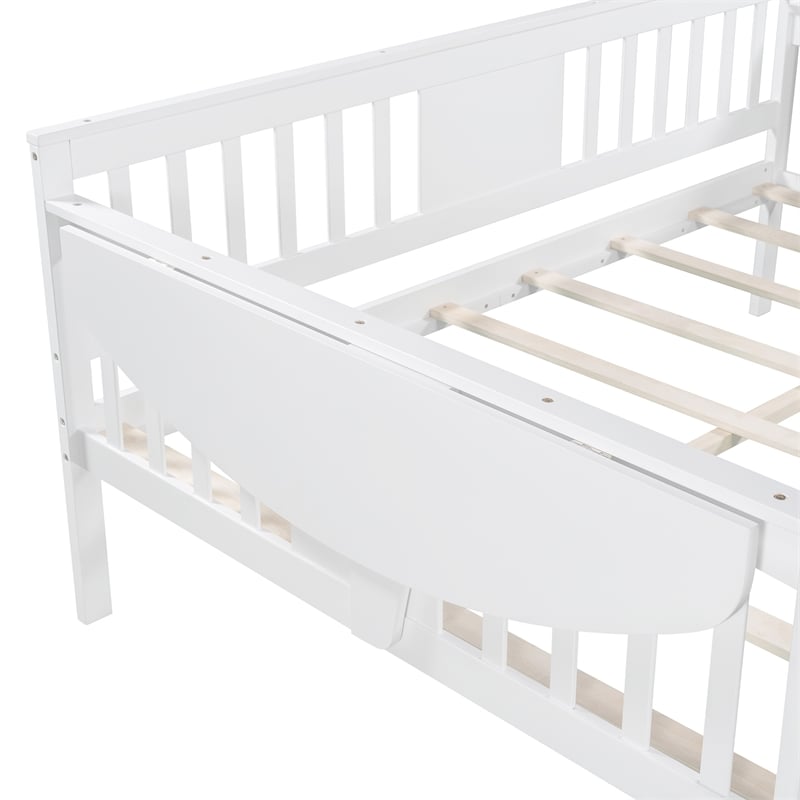 CRO Decor Full size Daybed Wood Slat Support (White)