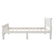 CRO Decor Wood Platform Bed Twin Bed Frame Panel Bed Mattress Sleigh Bed