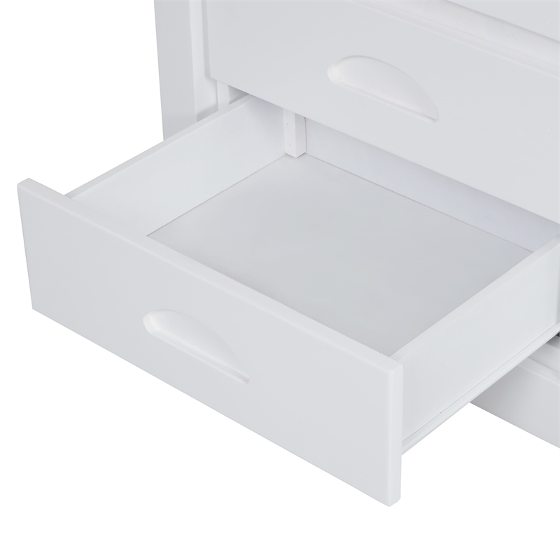 CRO Decor Full over Full Bunk Bed with Twin Size Trundle (White)