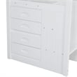 CRO Decor Full over Full Bunk Bed with Twin Size Trundle (White)