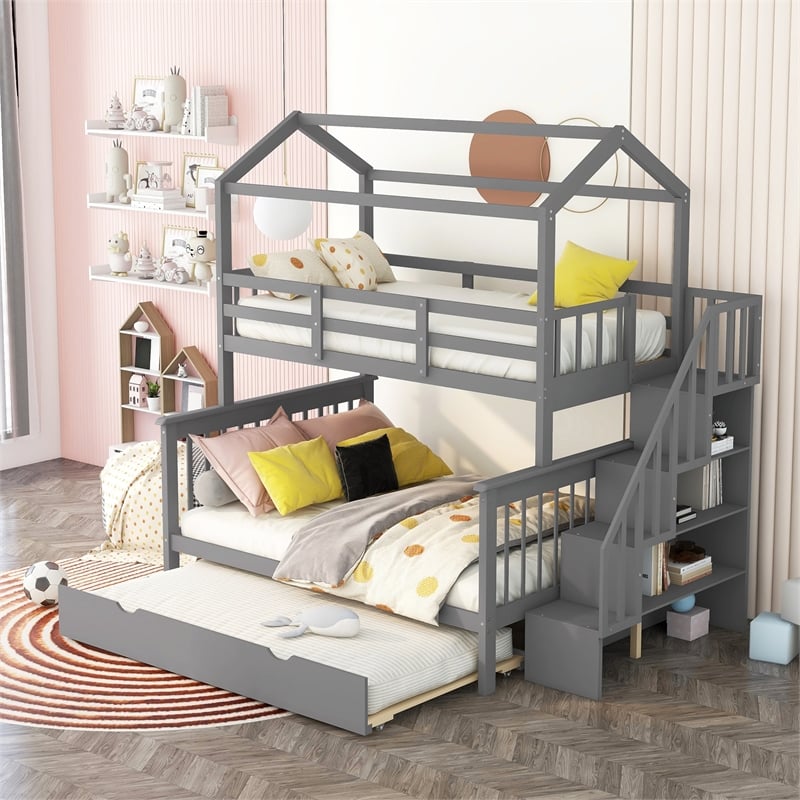 Bunk Beds, Cheap Bunk Bed, Loft Bunk Beds, Twin over Full, Futon Bunk Beds