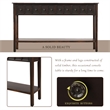 CRO Decor Rustic Entryway Console Table 60