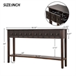 CRO Decor Rustic Entryway Console Table 60
