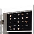 CRO Decor Jewelry Storage Mirror Cabinet With LED Lights Can Be Hung On