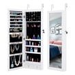 CRO Decor Jewelry Storage Mirror Cabinet With LED Lights Can Be Hung On